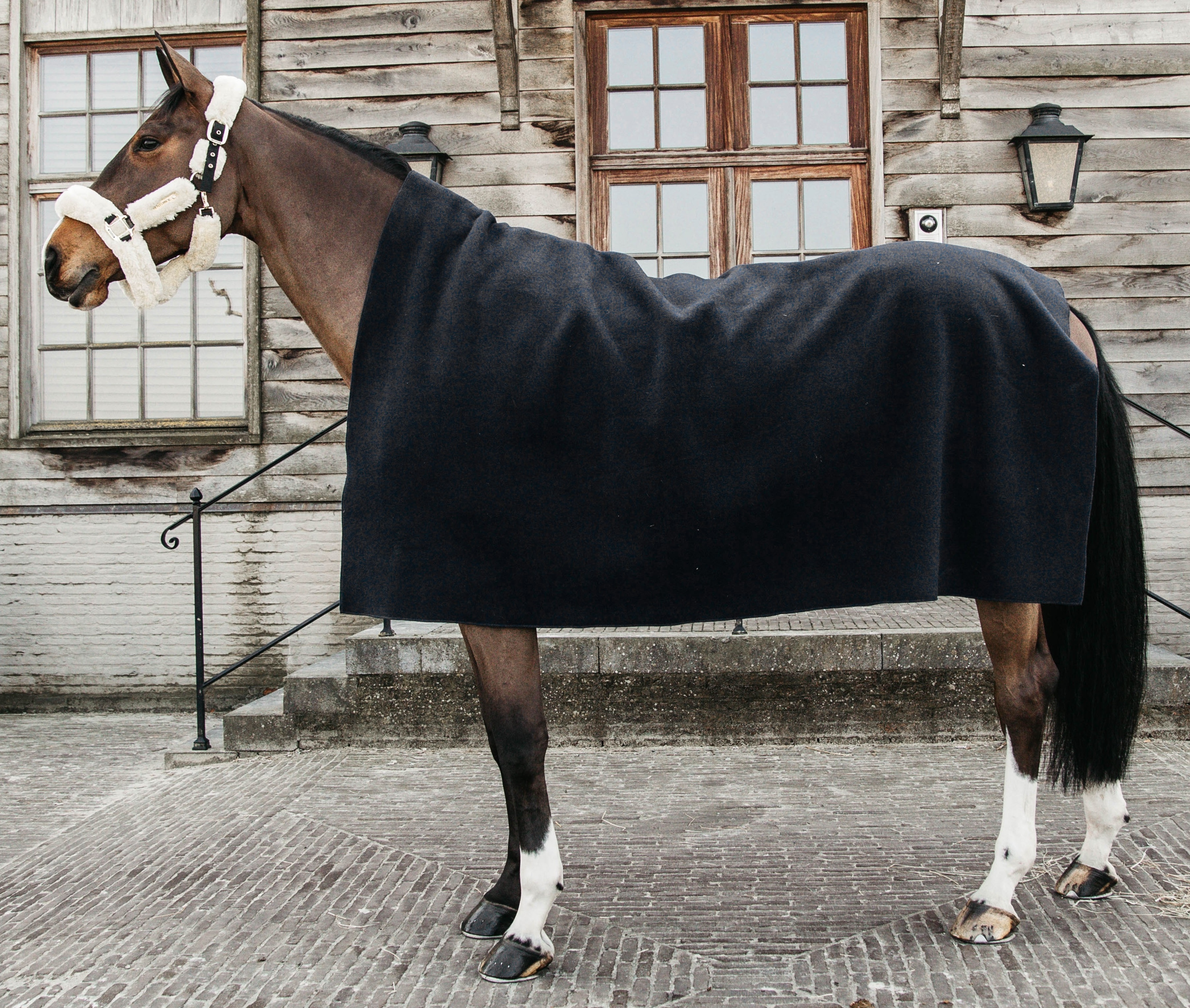 Heavy Fleece Rug - Schwarz