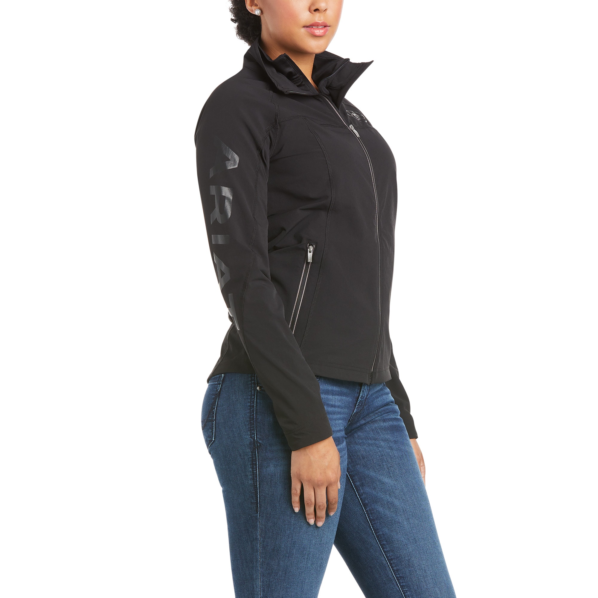 Agile Softshell Reitjacke - Schwarz