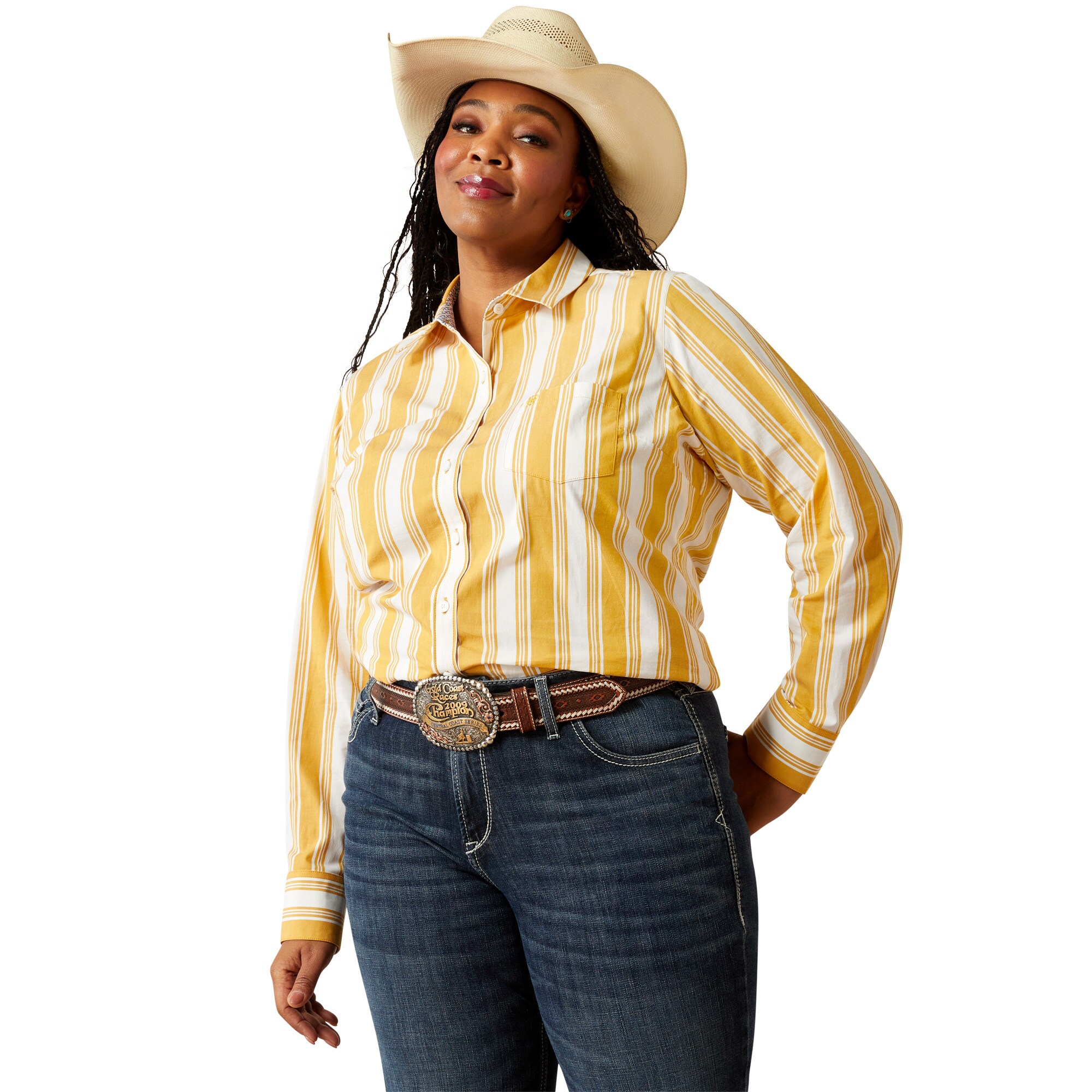 Kirby LS Bluse - Nugget Stripe