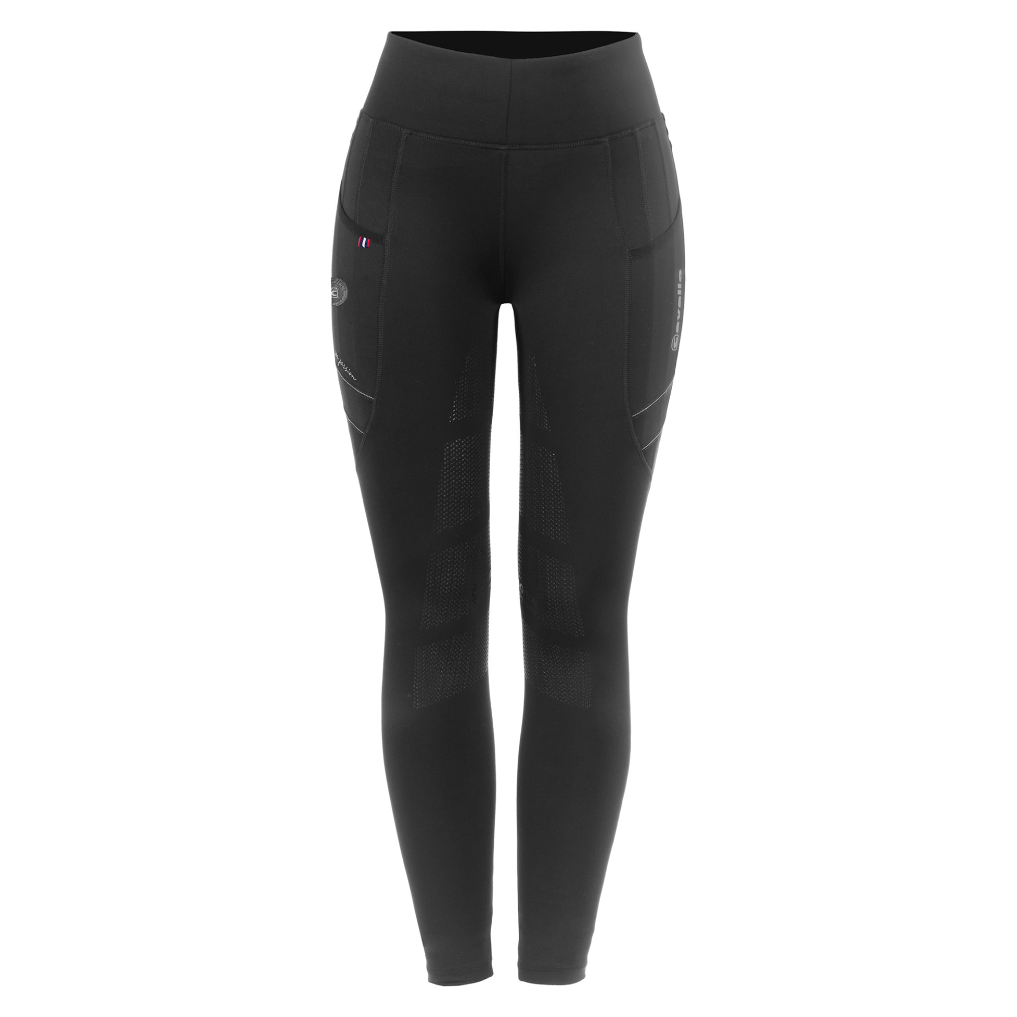 Reitleggings Cavallin Grip - Schwarz