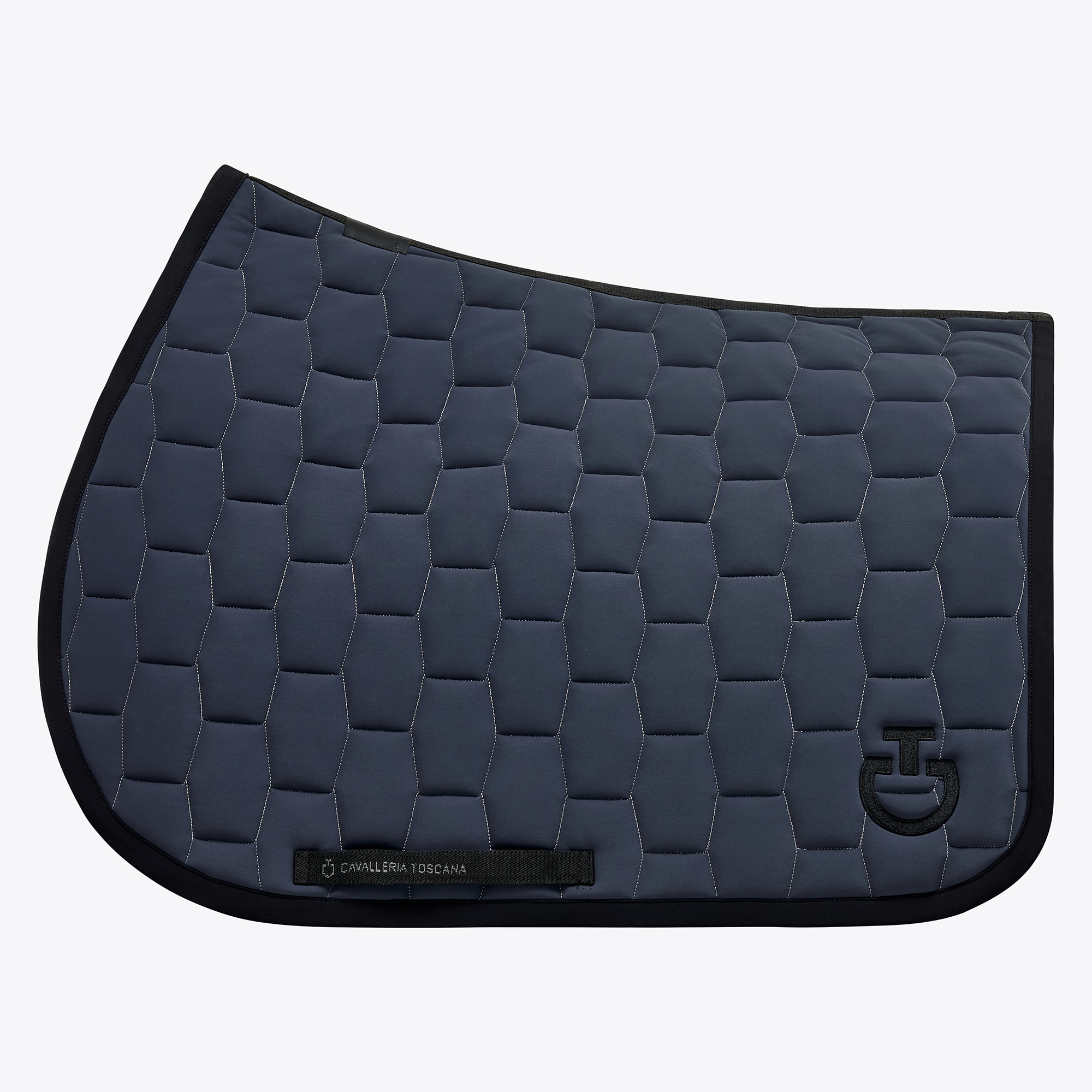 Geometric Quilted Springschabracke - Graublau