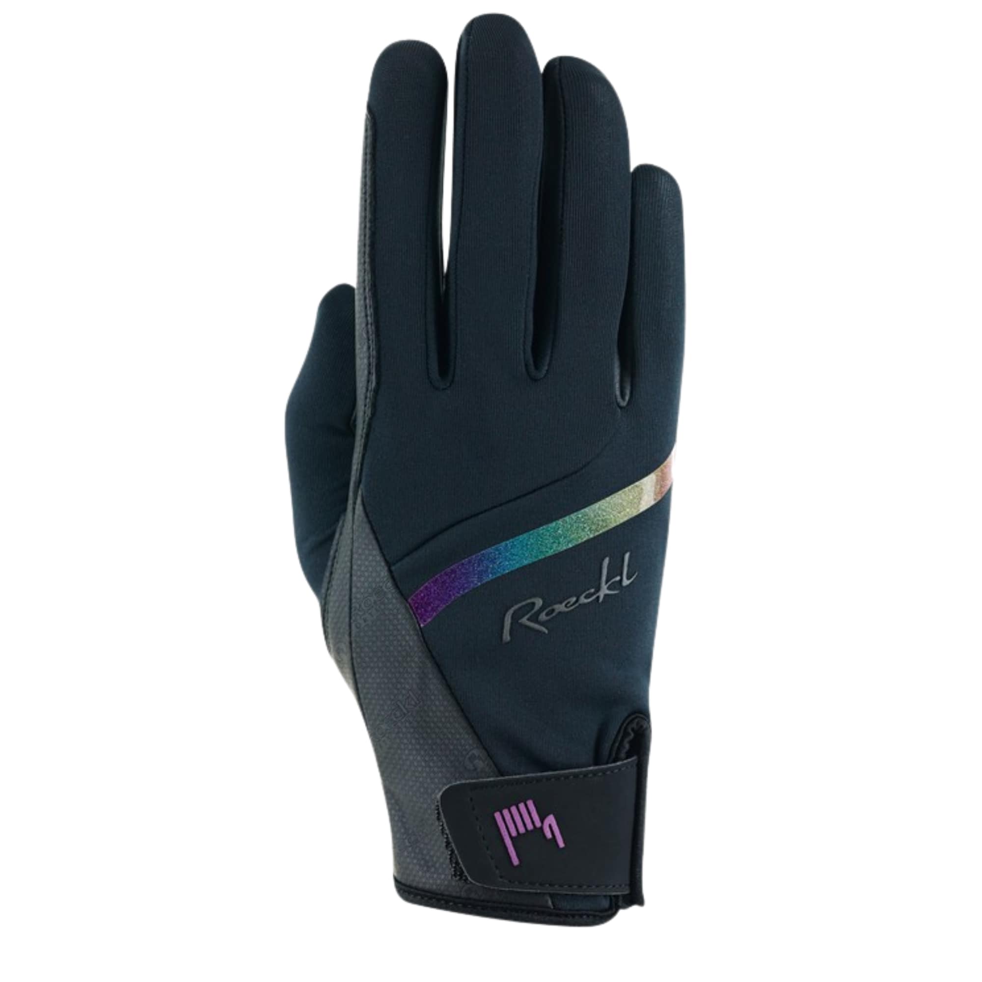 Reithandschuh Jineta Rainbow - schwarz