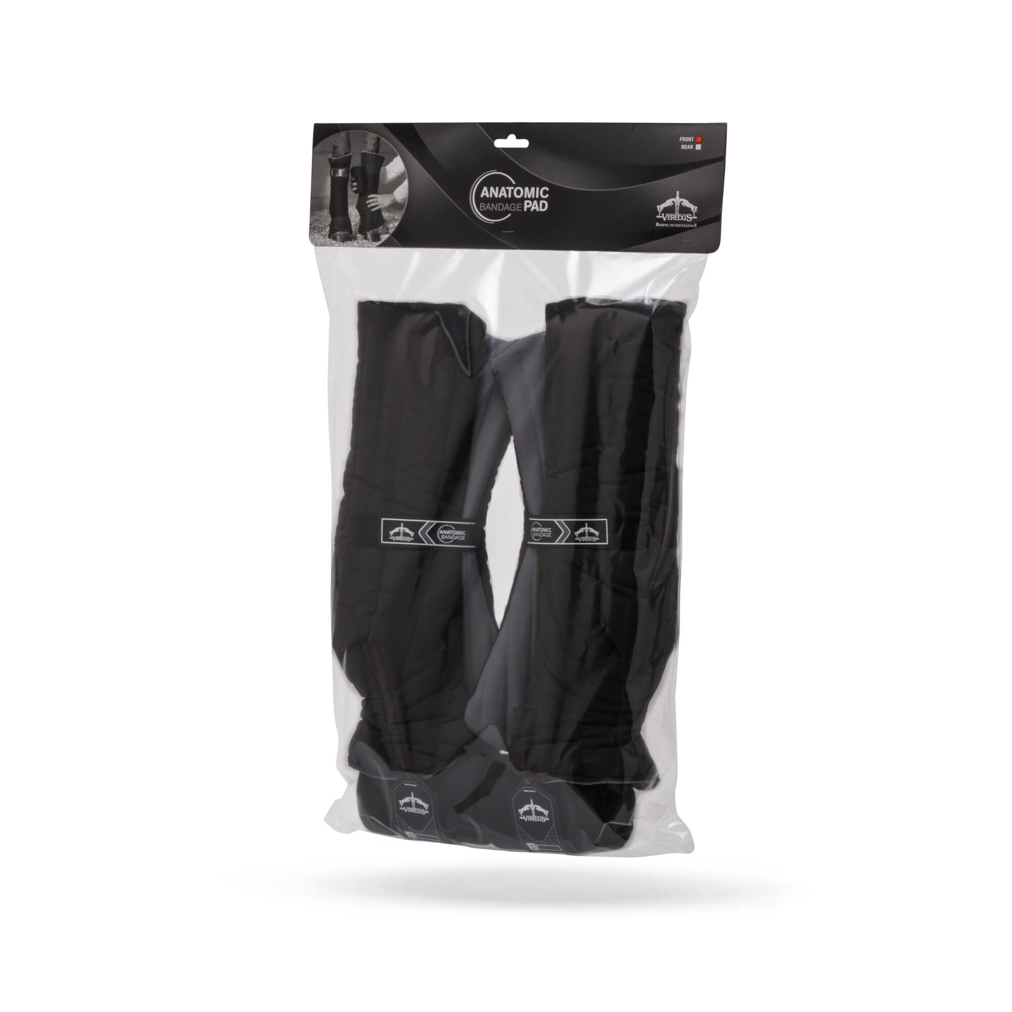 Veredus kit med stallbandage och paddar för hästens bakben