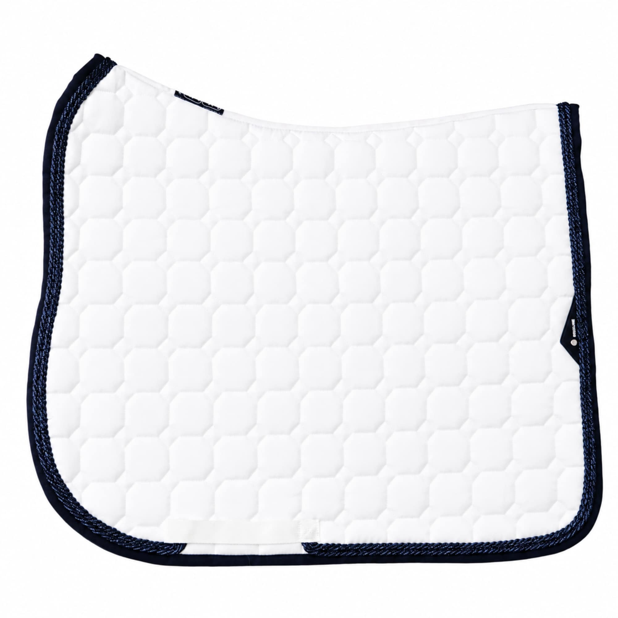 Octagon Dressurschabracke - Weiß/Marine/GL