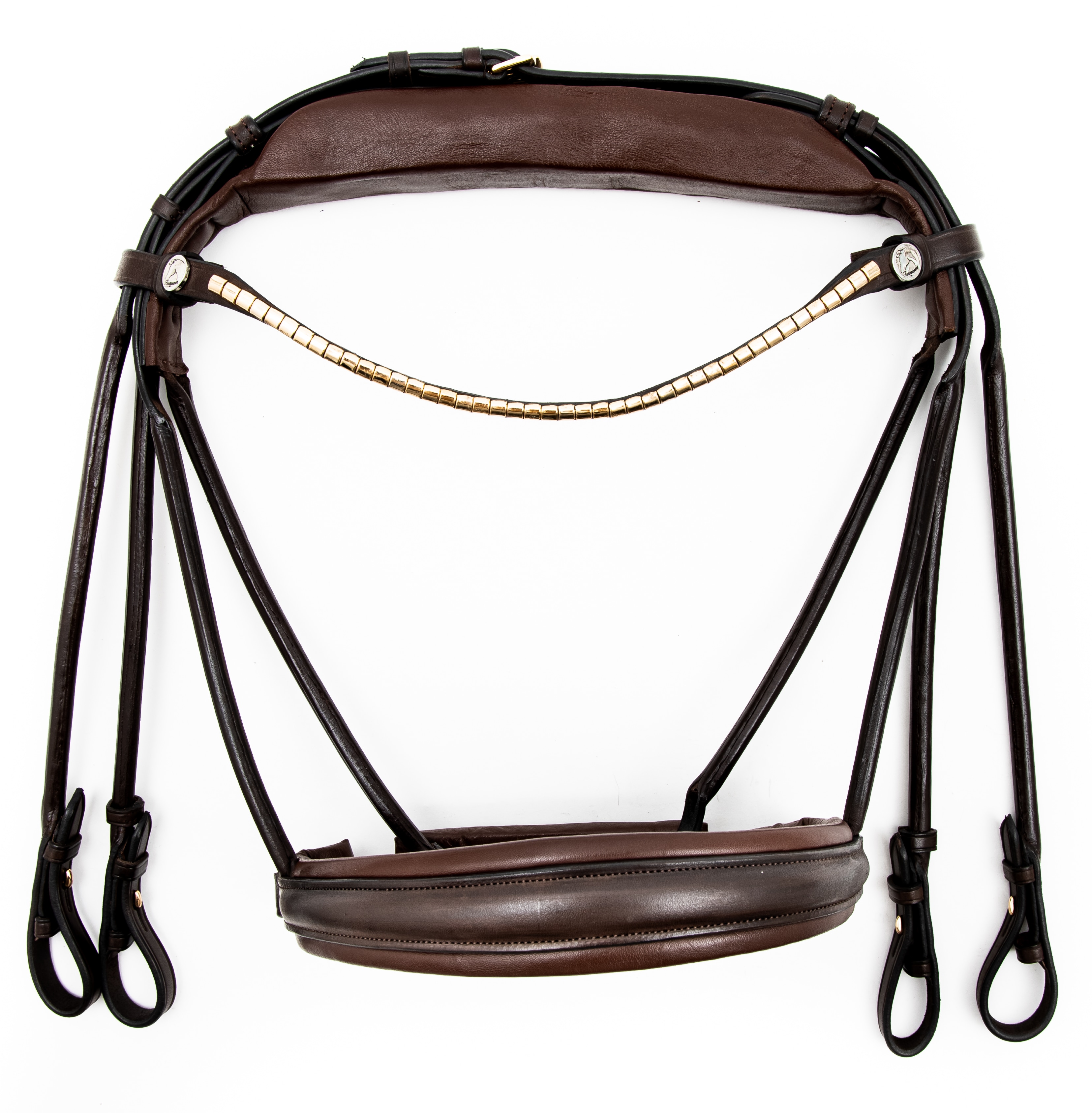 Finesse Double Bridle - Braun/Braun