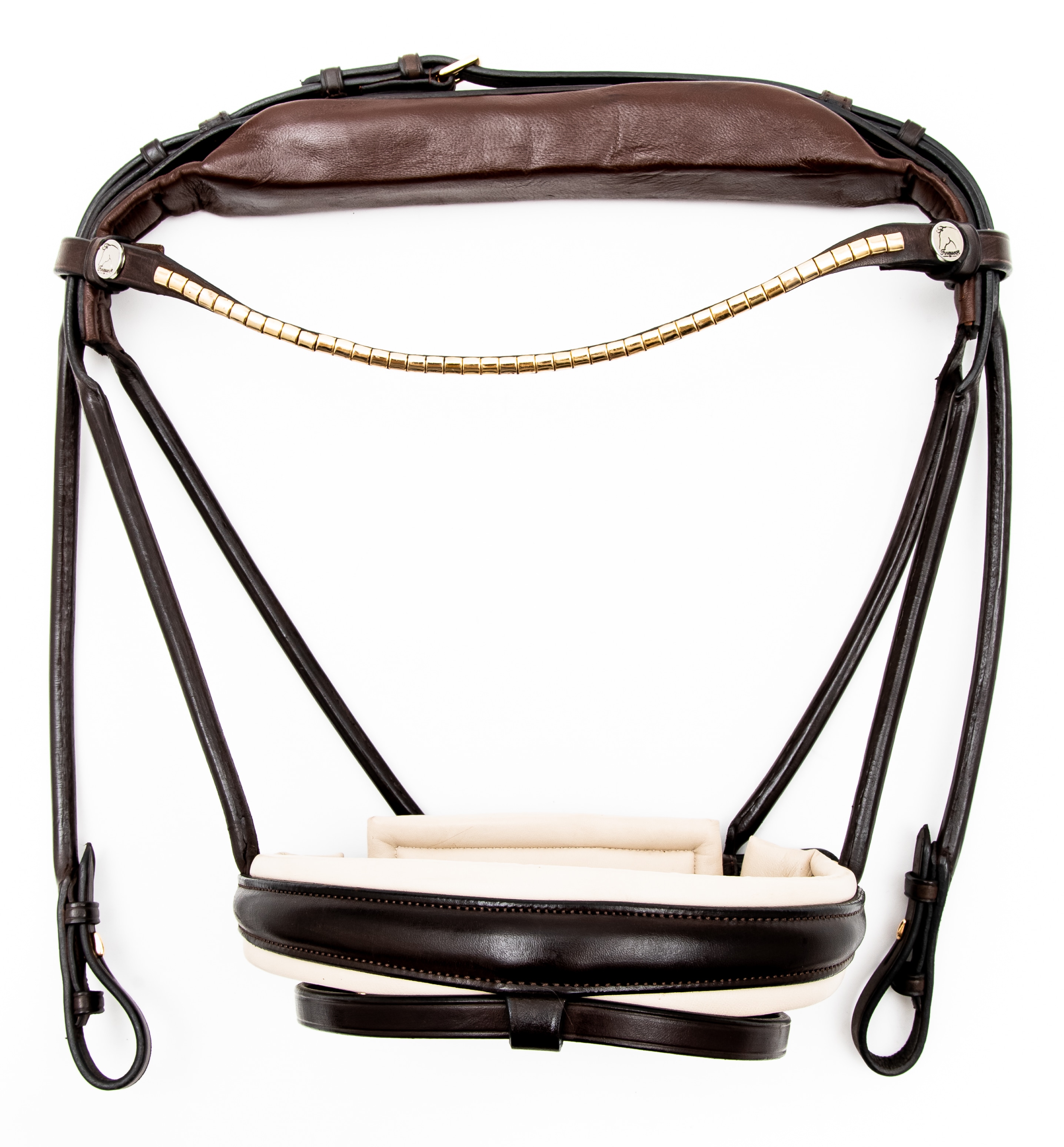 Finesse Bridle - Braun/Beige