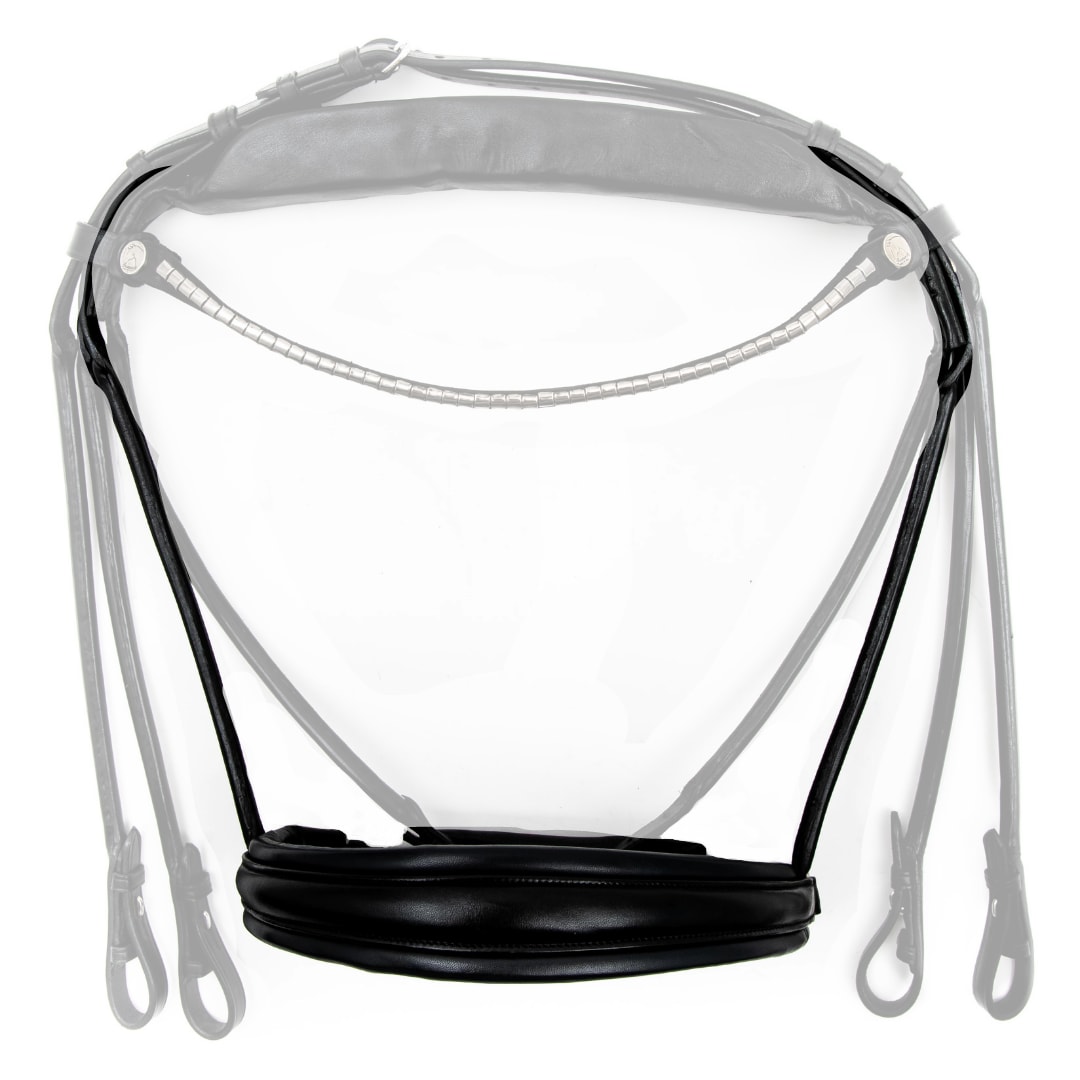 Finesse Double Bridle Nasenriemen - Schwarz