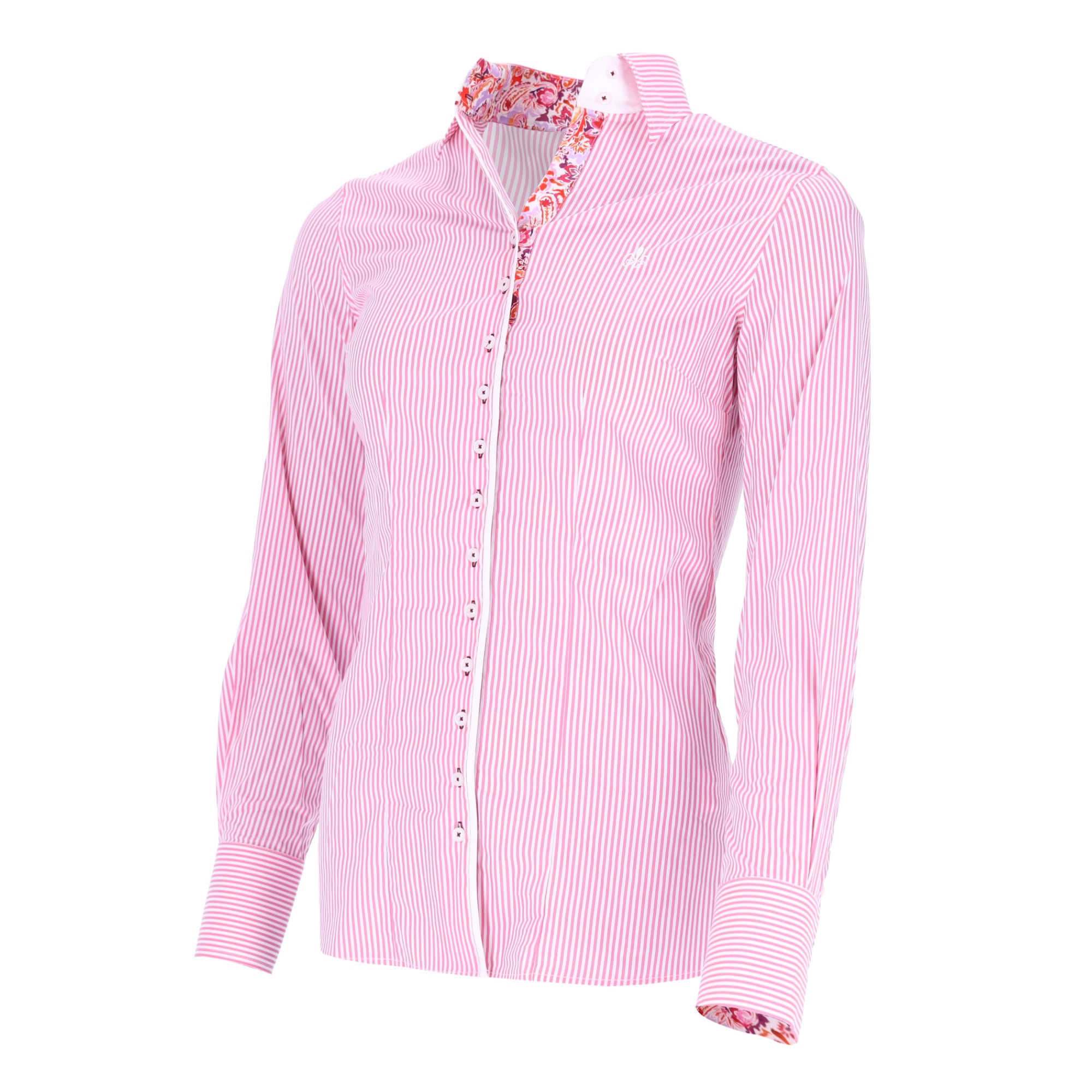 Hemd Laura Paisley - Rosa/Weiß