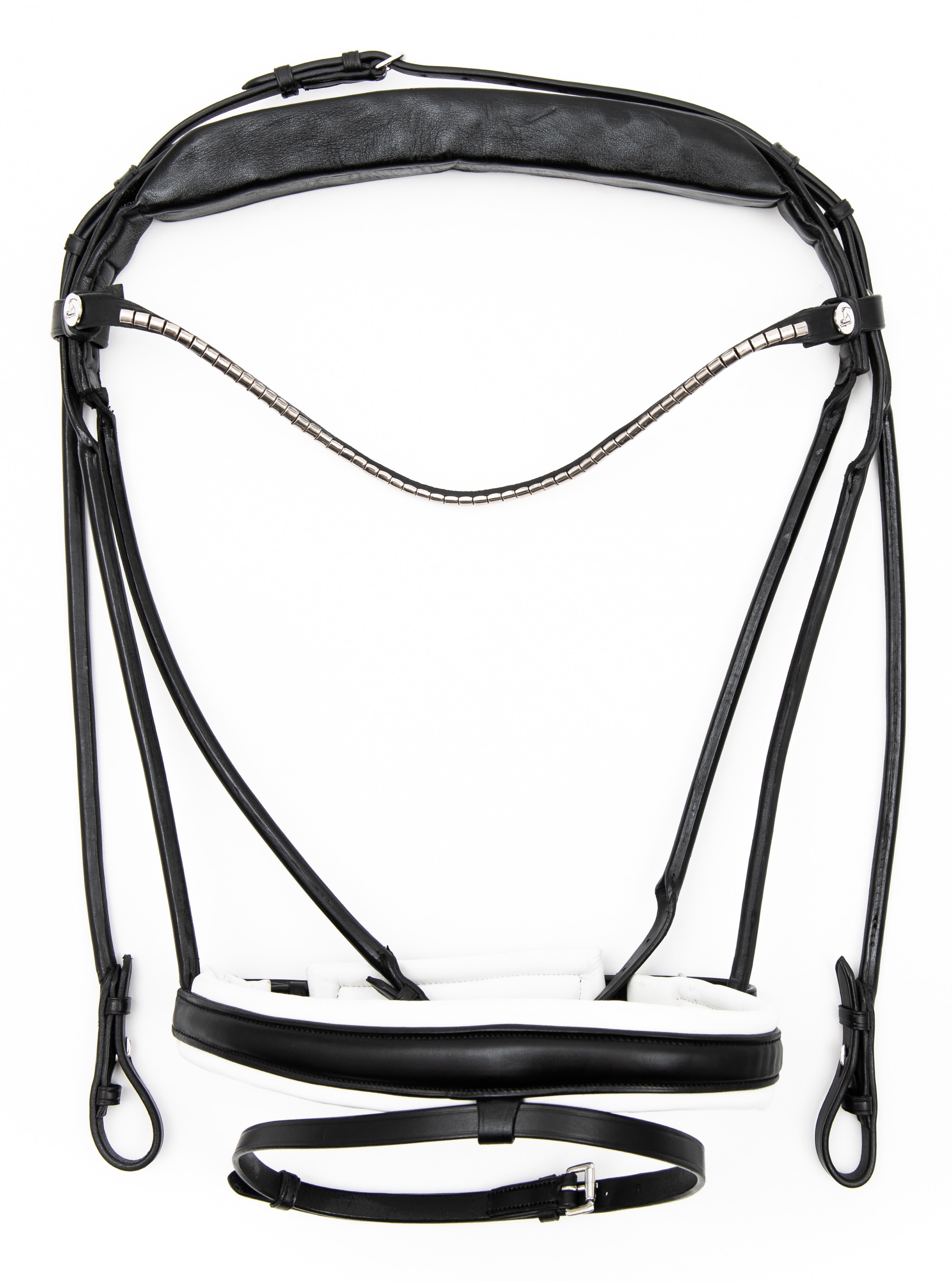 Finesse Bridle - Schwarz/Weiß