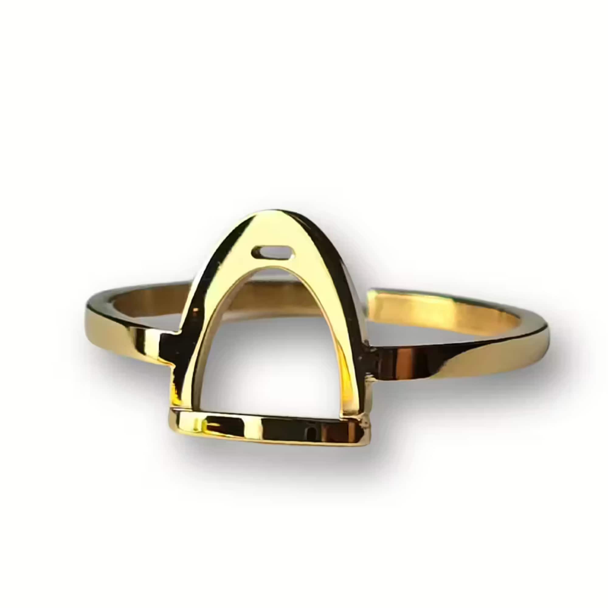 Steigbügel-Ring - Gold