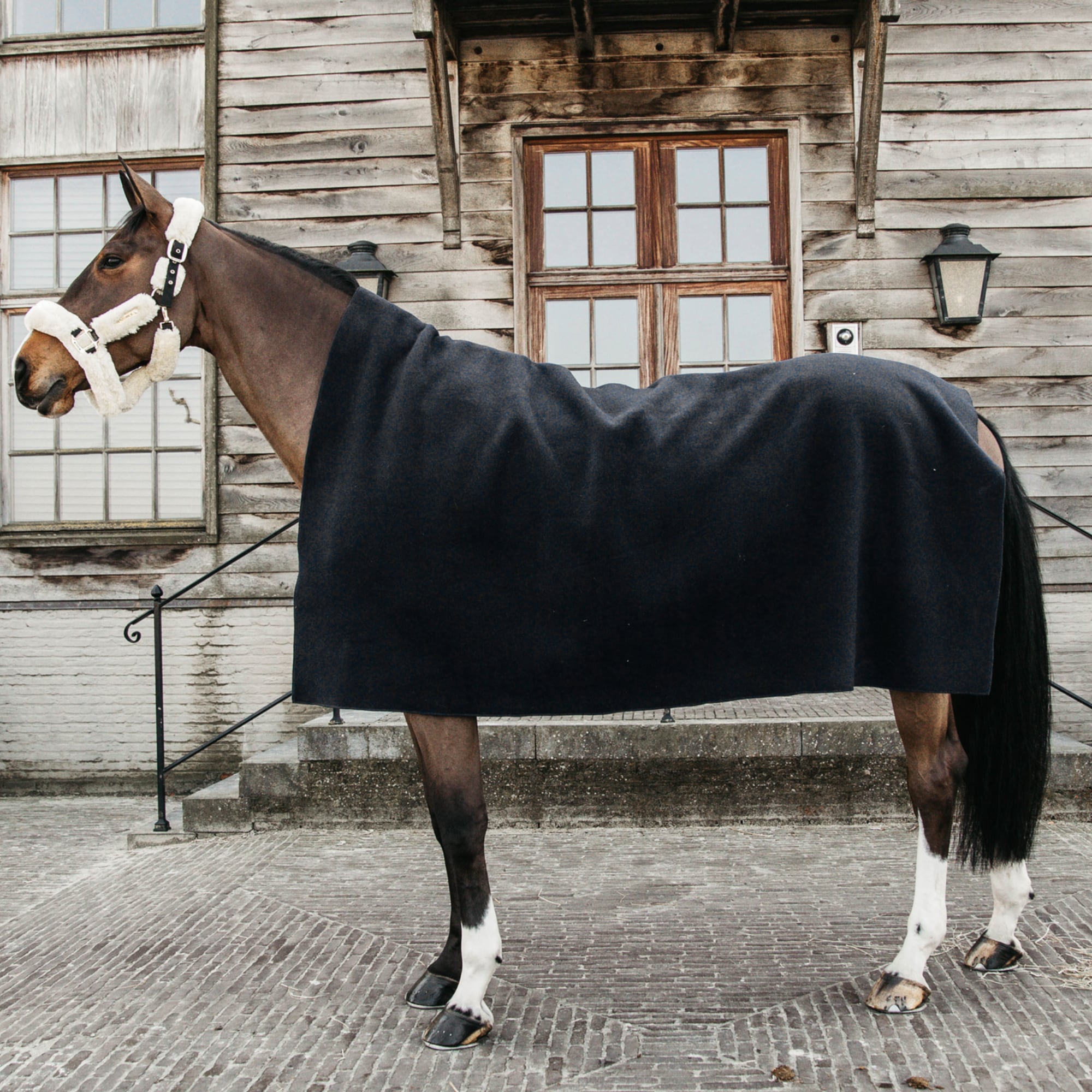 Heavy Fleece Rug - Schwarz