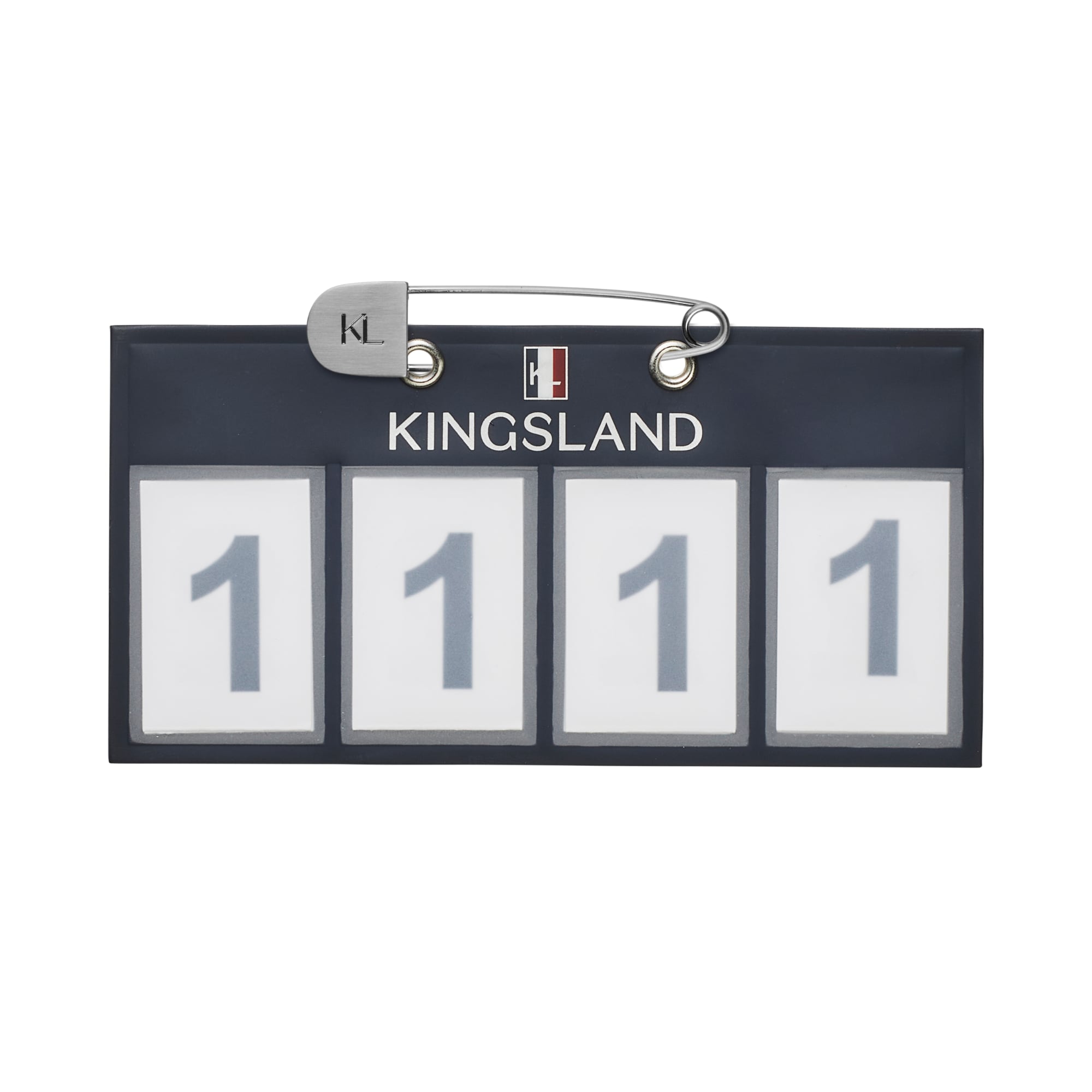 KLC Nummernschild mit 4 Ziffern, 2er-Pack - Marineblau
