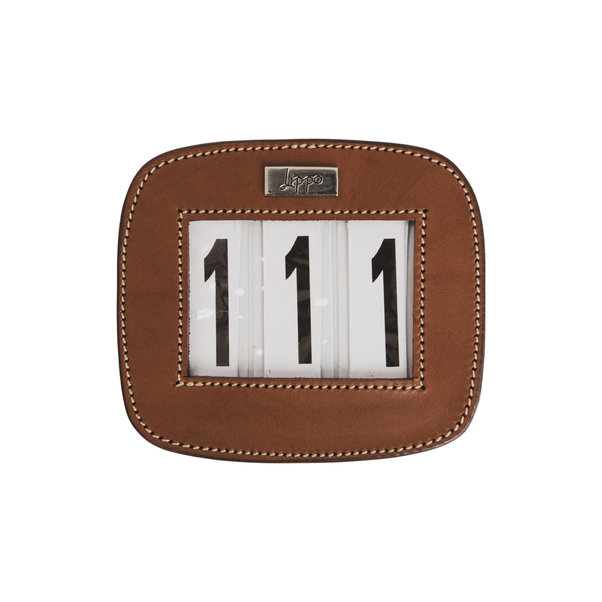 Nummernschild Leder - Oak Bark