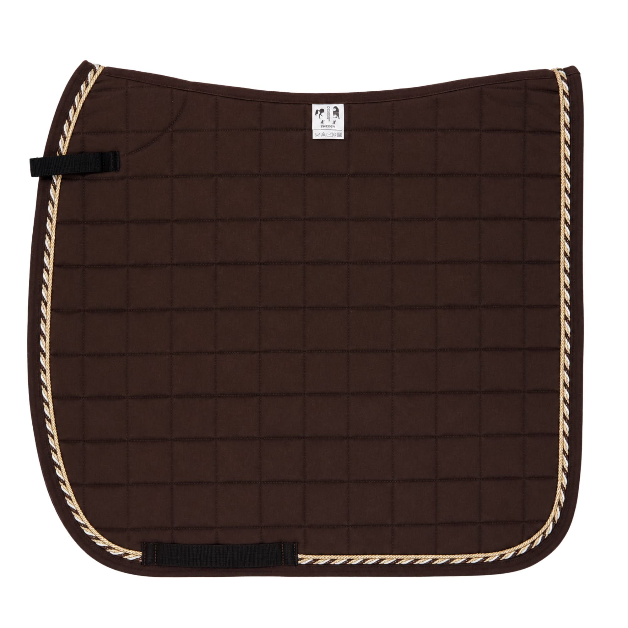Dressurschabracke - Braun/Gold