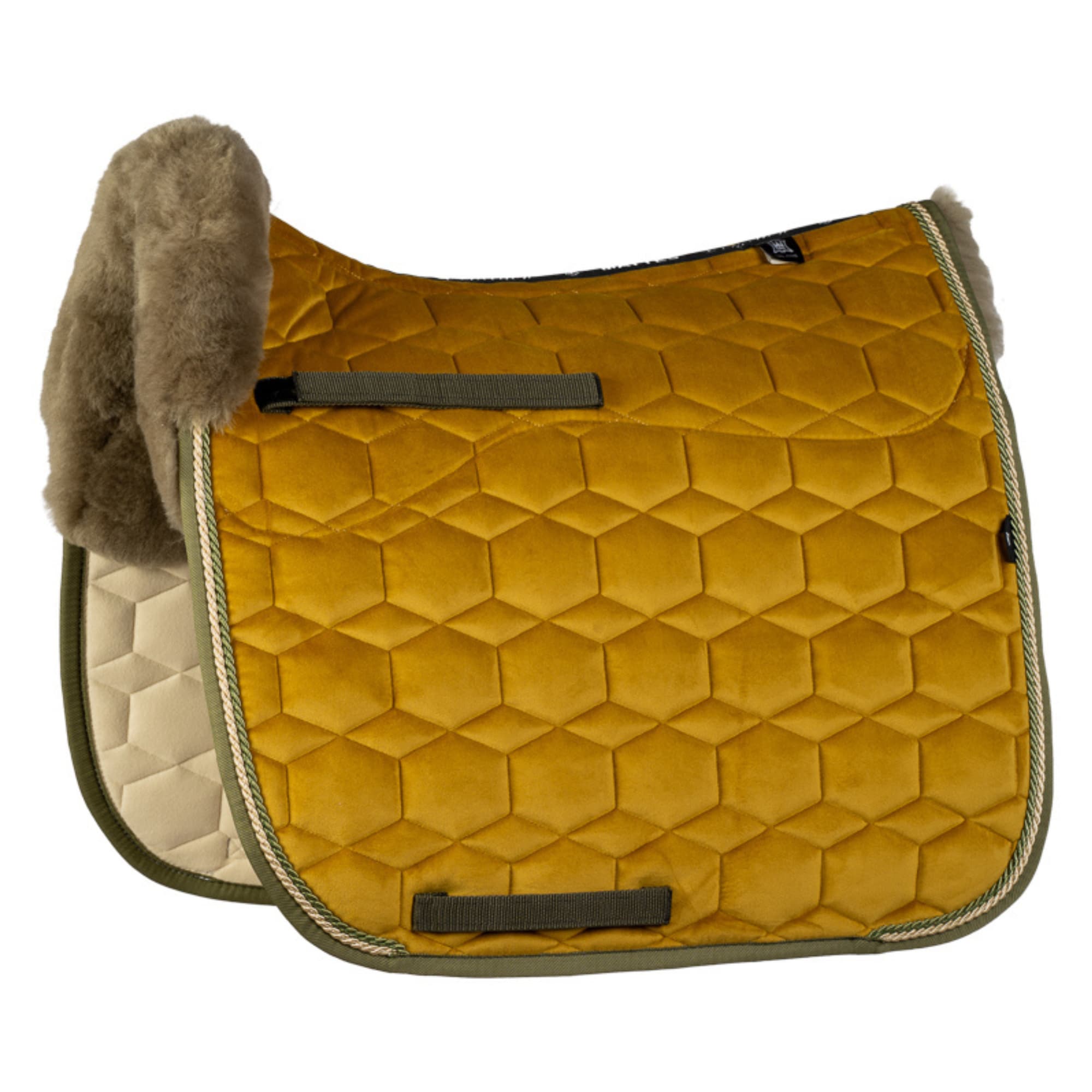 Lammfellschabracke Dr Velvet - Curry