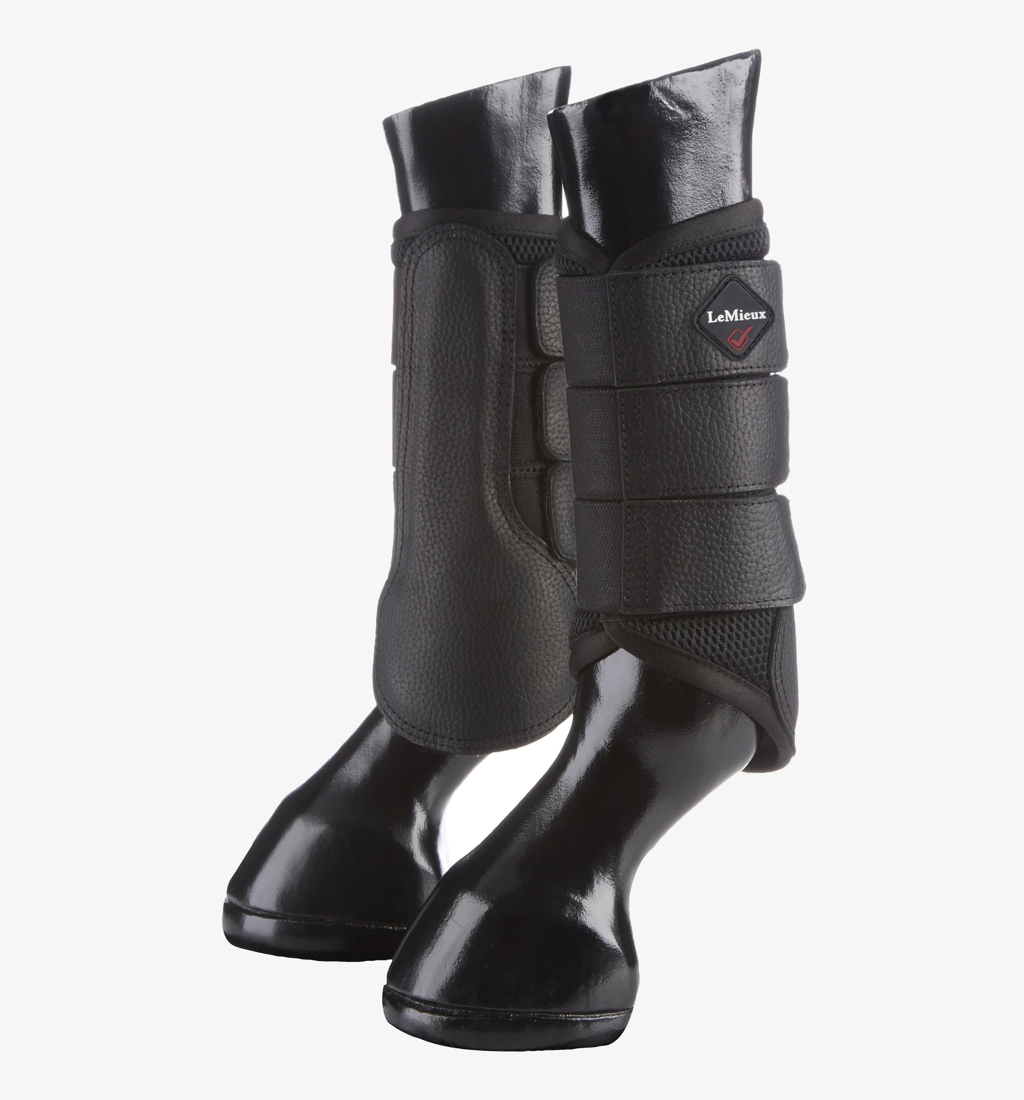 Mesh Brushing Boots - Schwarz