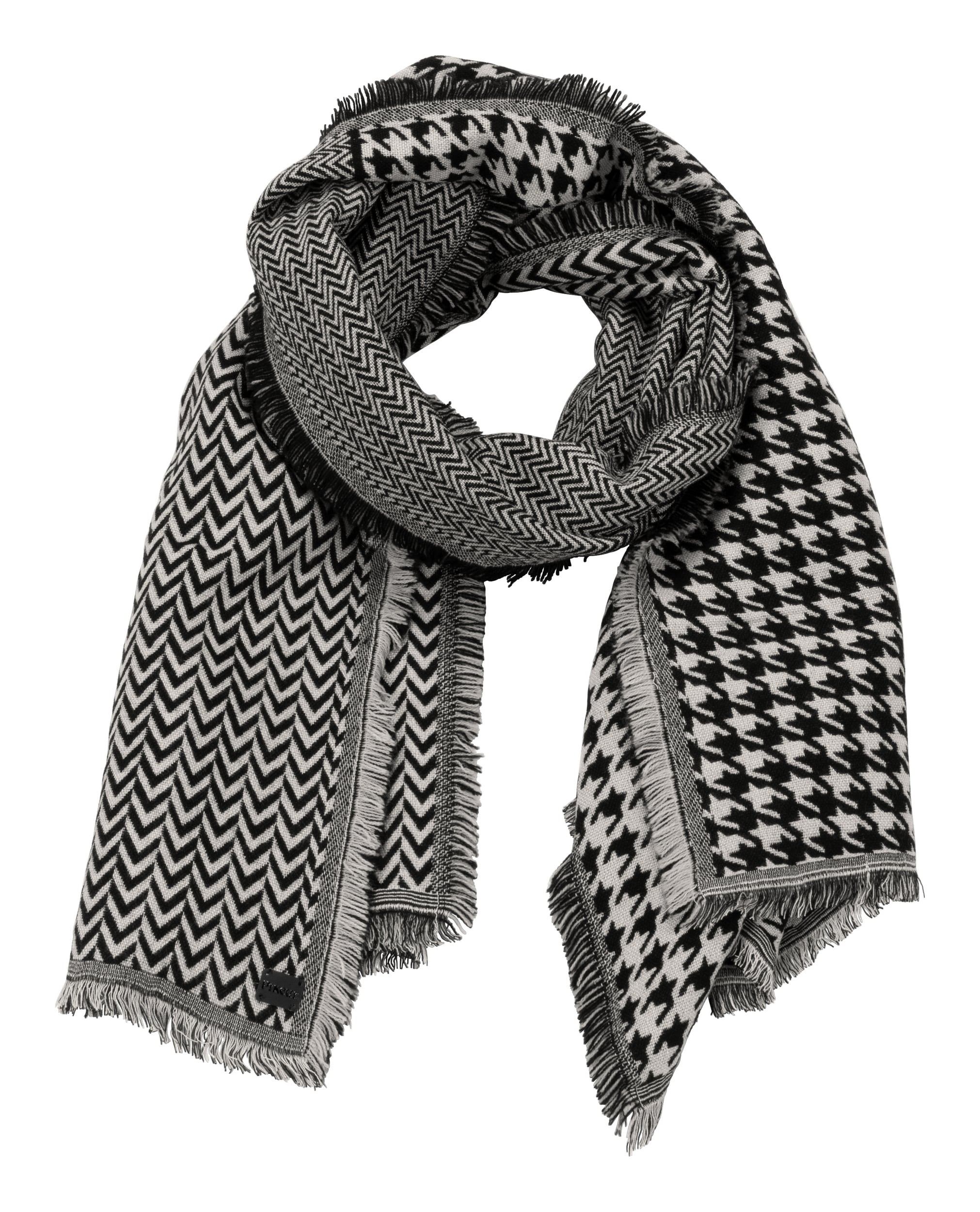 Houndstooth Scarf - Ash Gold