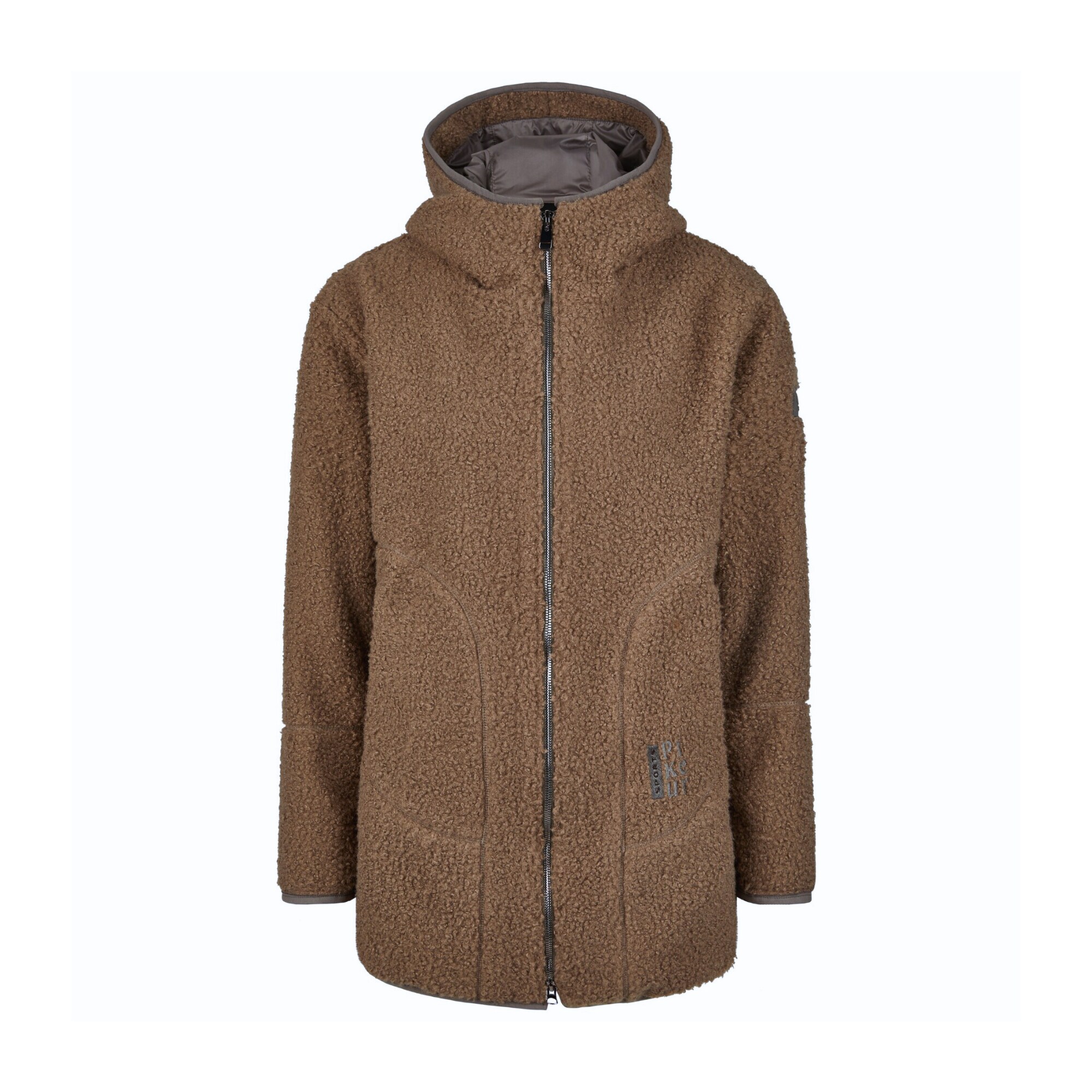 Teddyfleece Jacke - Greige
