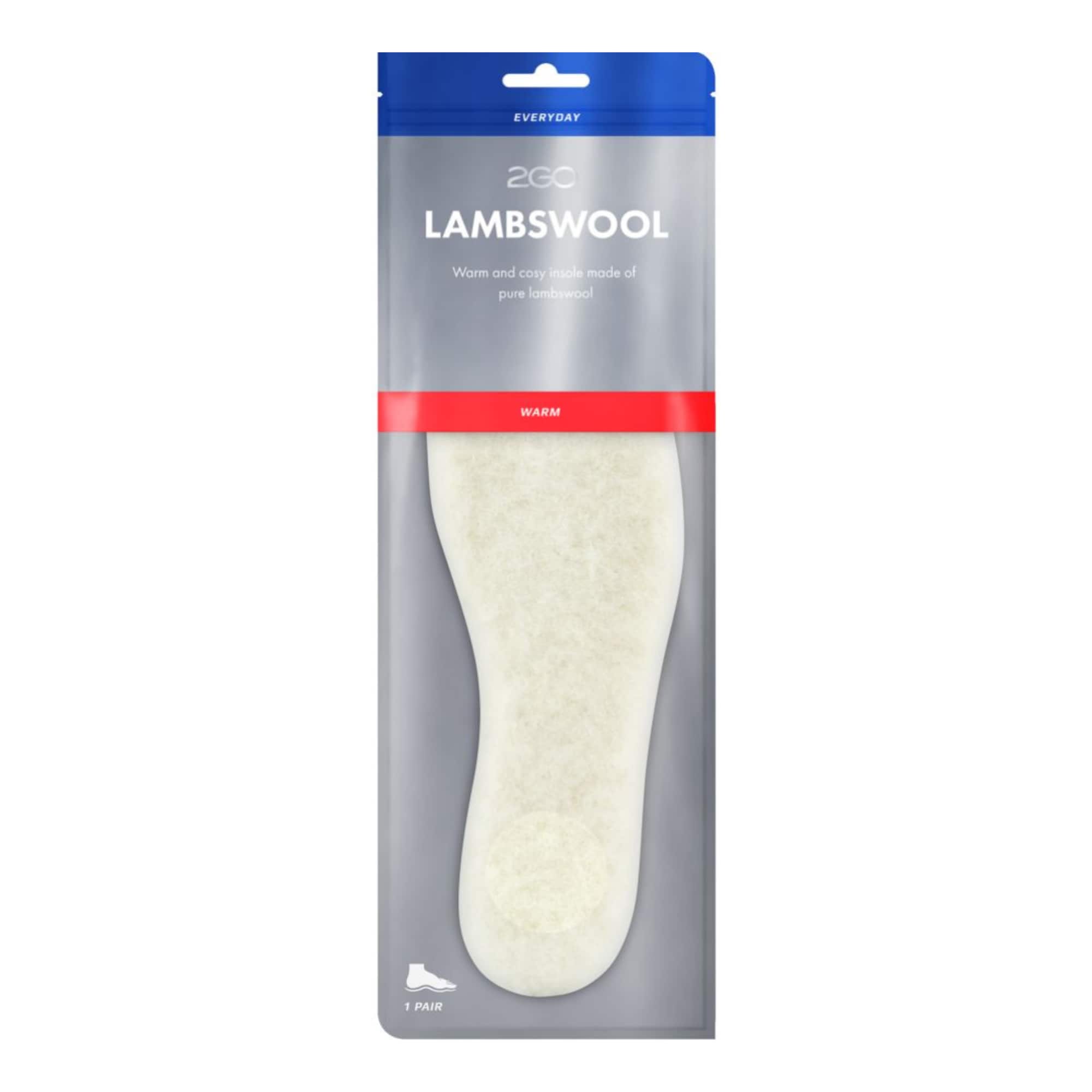 Innersula med ovansida i lammull och undersida i ullfilt