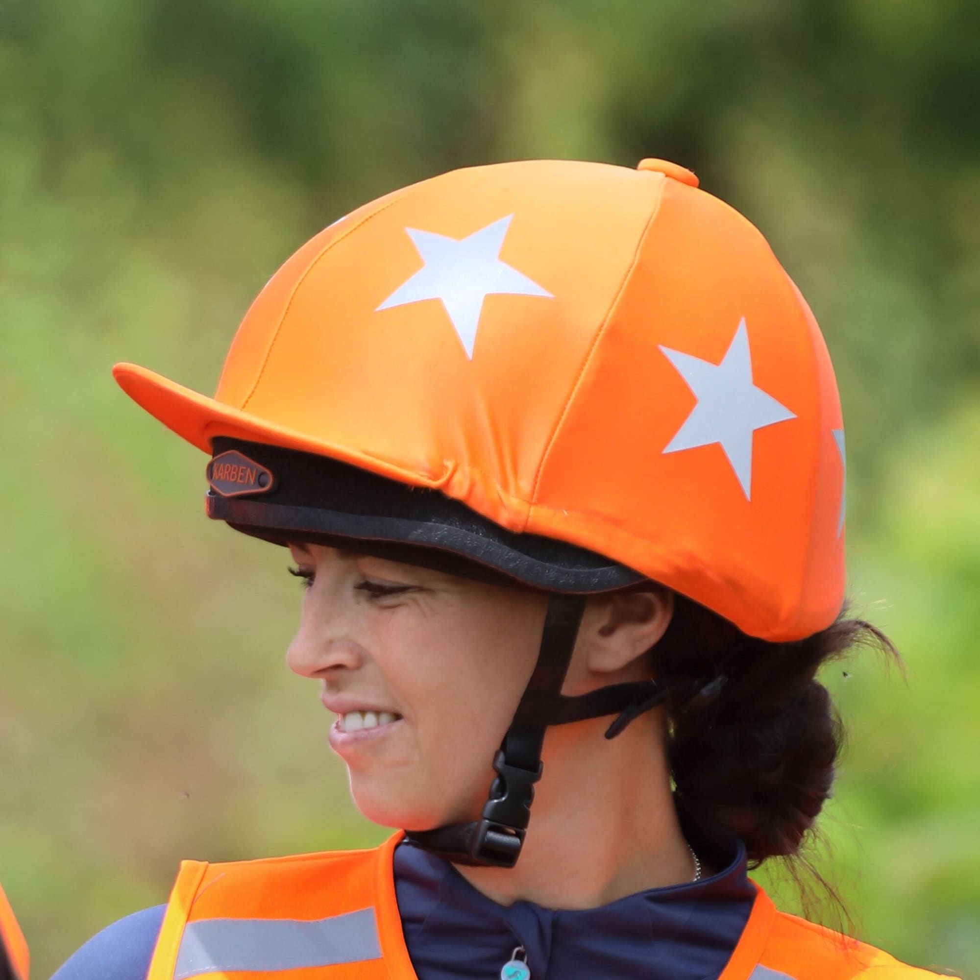 EQUI-FLECTOR® orange ridhjälmsreflex