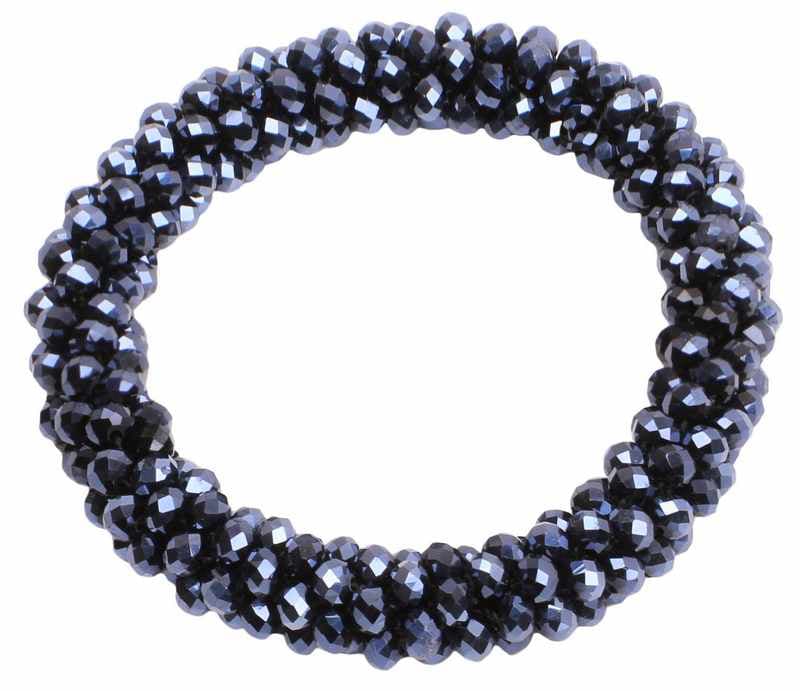 Shiny Beads Haarband - Marine