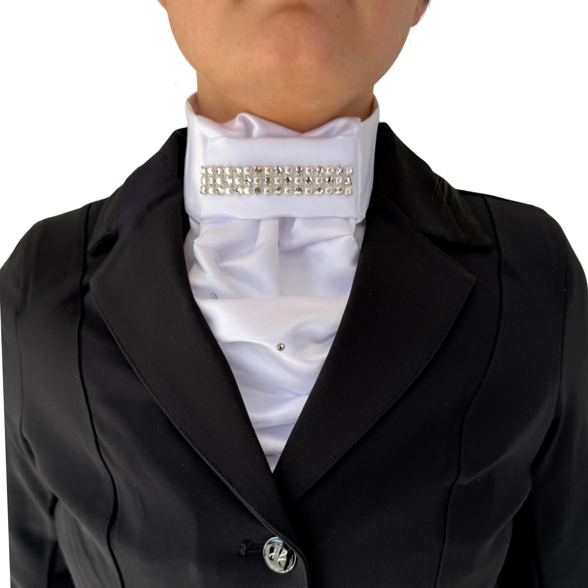 Plastron Contessa Premium – Weiß