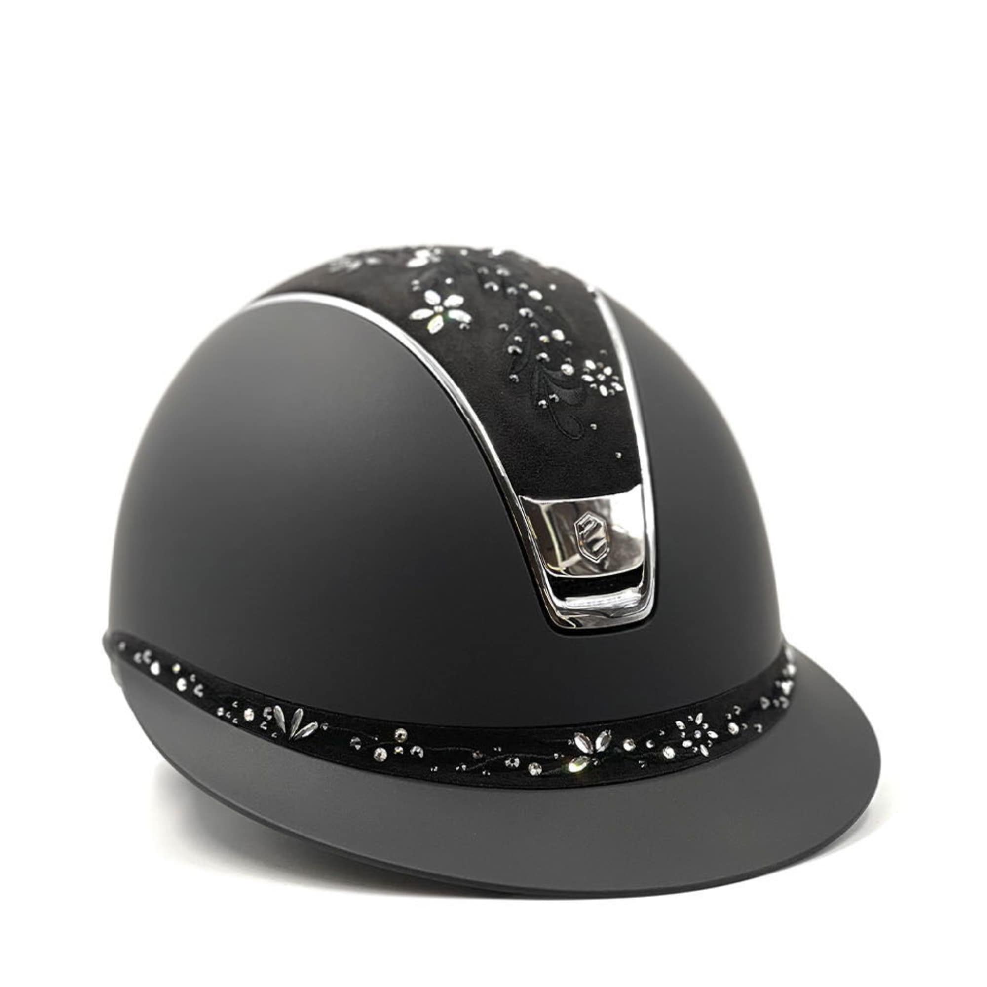 Samshield Ridhjälm Miss Shield 2.0 Flower Swarovski/Jewelry - Svart