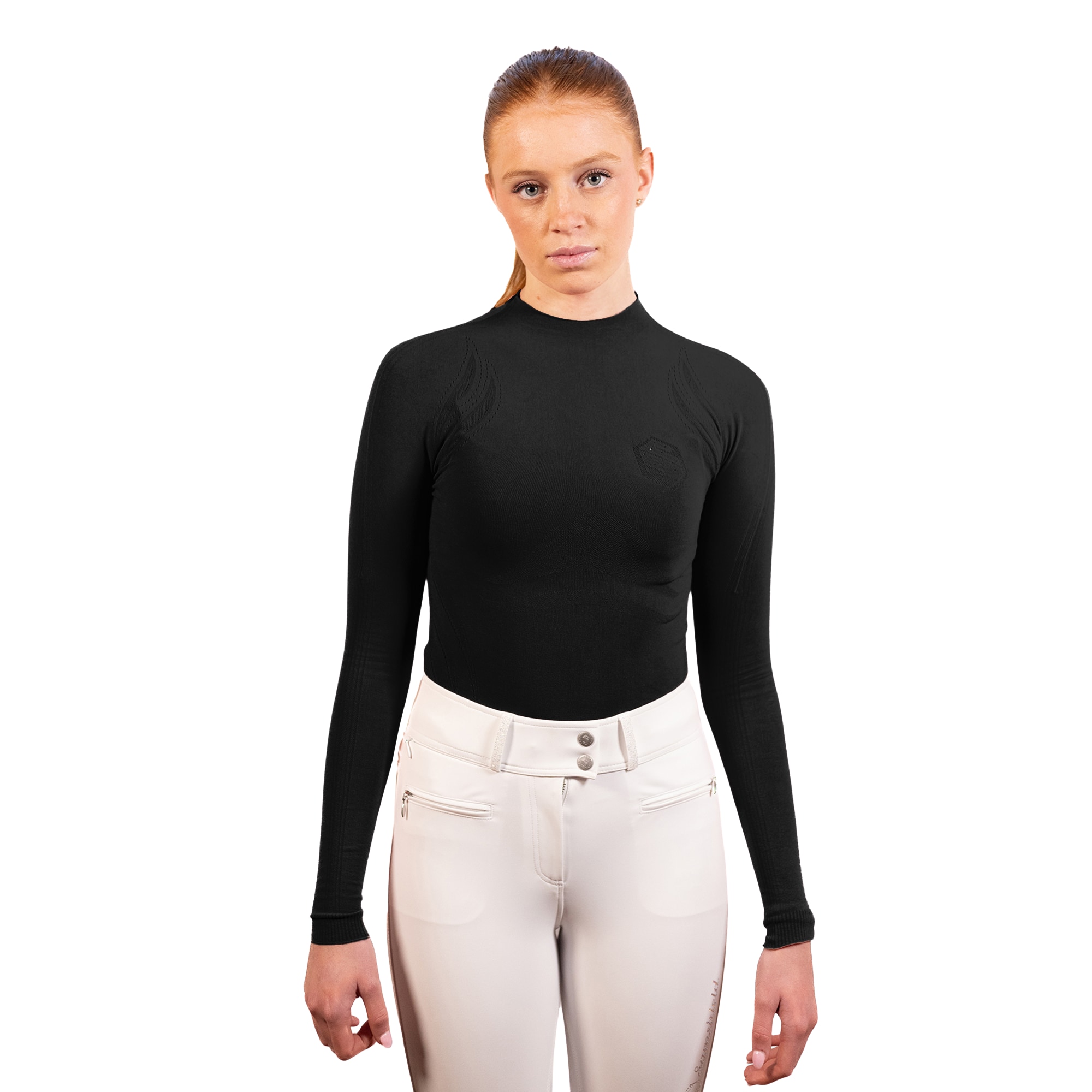 Alicia Seamless Shirt - Schwarz
