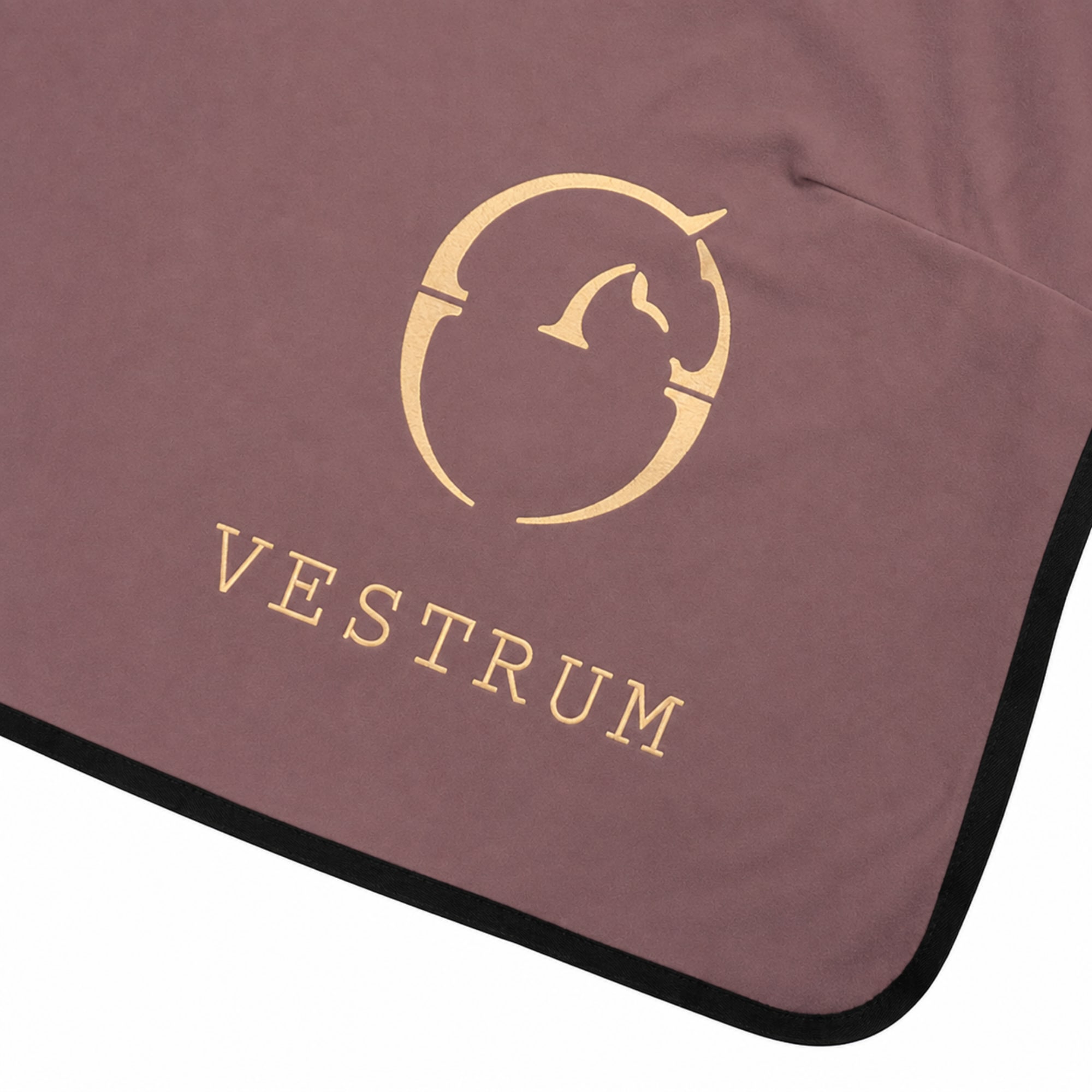 Vicenza Fleecedecke - Ruby Wine/Black Corten